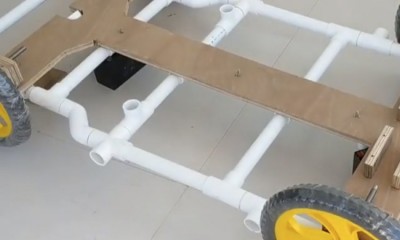 Su Borusu ve Kartondan Motorlu Araç Yapımı