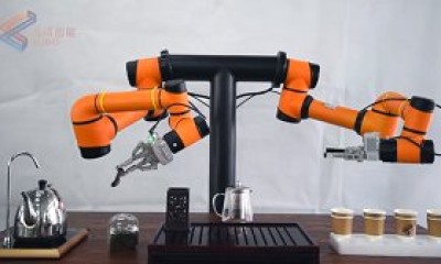 Çift Kollu Çay Servisi Yapan Robot