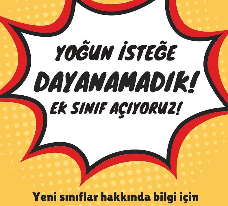 Yogun İsteğe Dayanamadık Ek Sınıflar Açıyoruz